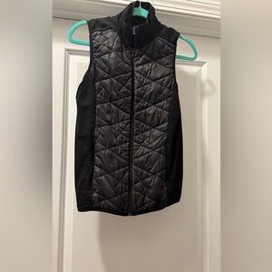 Athleta Black Quilted Vest